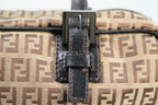Fendi Zucchino Canvas Handbag - '10s