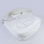 Hermes Evelyne I handbag H6309 white silver
