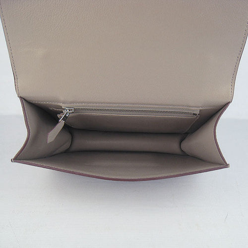 Hermes Constance Cowskin Leather Bag H017 grey silver