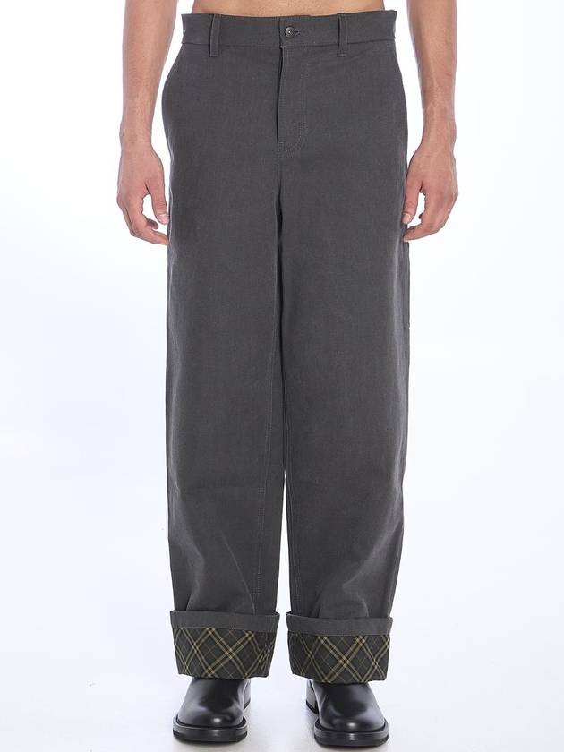 Burberry Cotton Carpenter Straight Pants Black