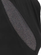 Fendi Jersey Metallic Yarn Long Dress Black