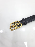Balenciaga BB thin belt black 85