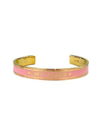 Cord Bangle Bracelet Gold Pink Dior