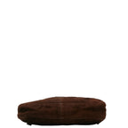 FENDI Mamma Bucket Handbag in Suede Leather Brown