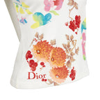 Christian Dior floral bead embellished lace V-neck t-shirt