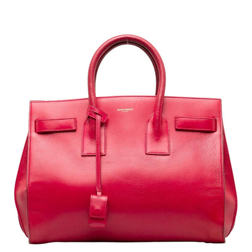 Saint Laurent Cabas Handbag in Calf Leather Pink 324823