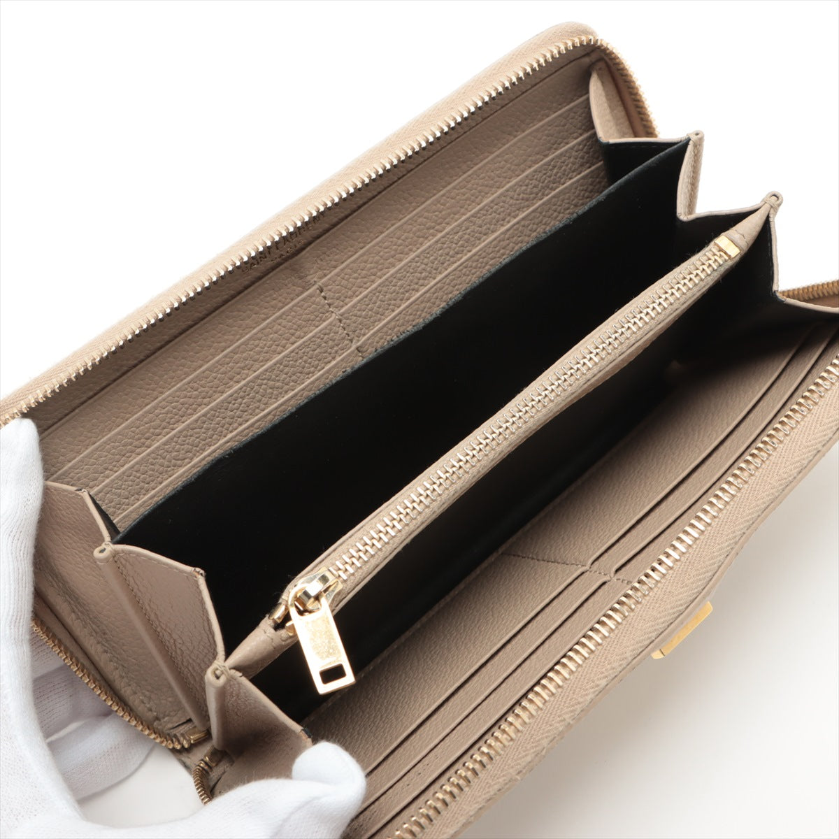 Saint Laurent  414570 Vorglène Round  Wallet Beagle