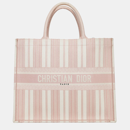 Dior Christian Light Pink Large Book Tote bag