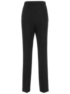 Fendi Women's Grande Poudre Wool Cigarette Pants Black