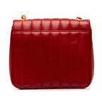 Saint Laurent Vicky YSL Logo Chain Shoulder Bag 532595 Red G Leather  Saint Laurent