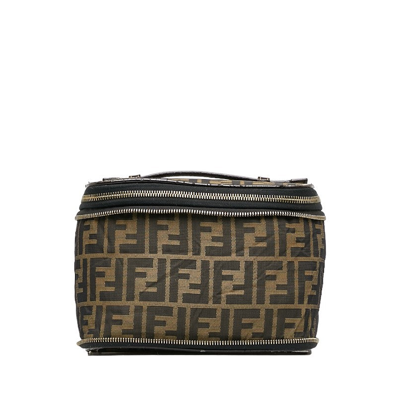 Fendi Brown Zucca Vanity Handbag