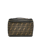 Fendi Brown Zucca Vanity Handbag