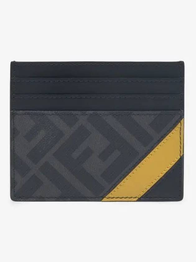 Fendi Daigonal Card Wallet Grey