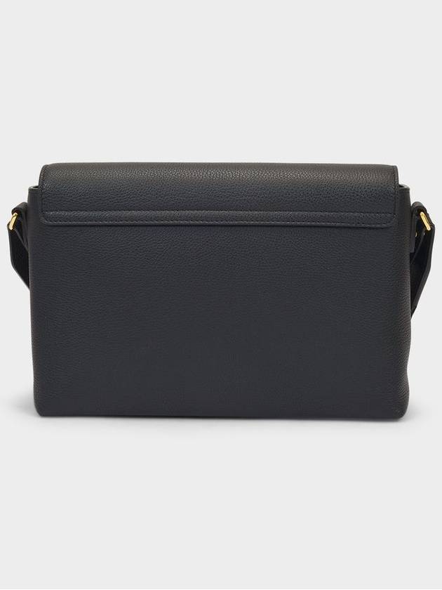 Burberry Medium Note Bag in Black Leather and Vintage Check