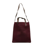 Saint Laurent Bag Shoulder Bag Pearl Wine Red Wool Leather