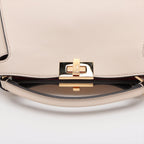 Fendi Peekaboo Essential Leather 2WAY Handbag Beige 8BN302
