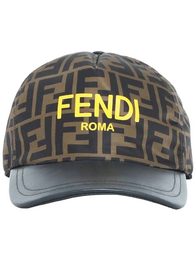 Fendi Kids FF Cap Hat Brown