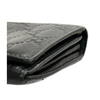 GUCCI Guccissima Avel Continental Flap Wallet Black IT6BCY4WJZR4