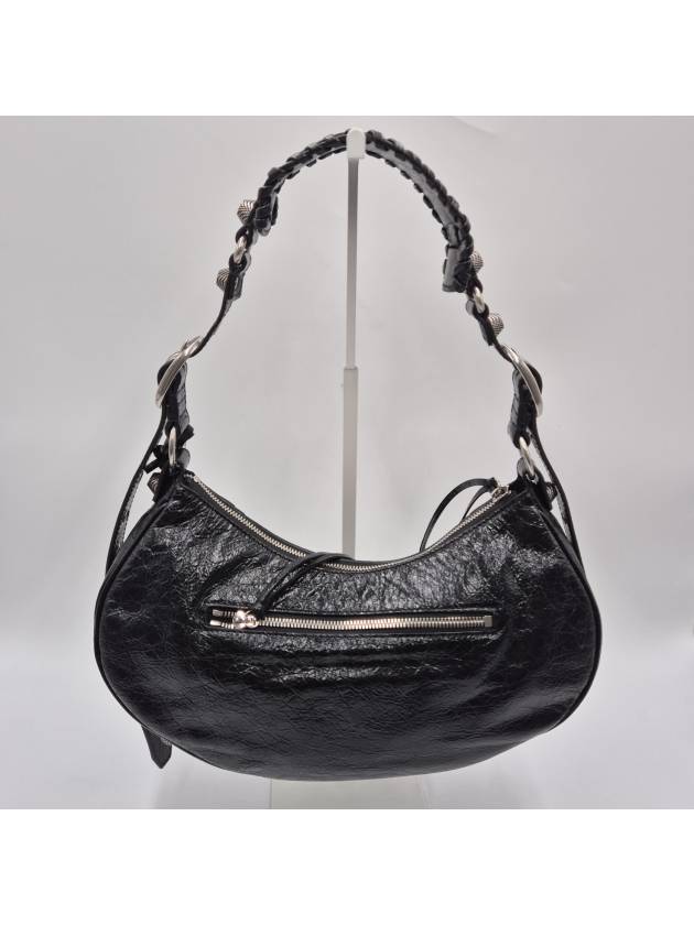 Balenciaga Le Cagole Small Leather Shoulder Bag Black