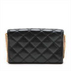 Saint Laurent  Leather Chain Shoulder Bag Black