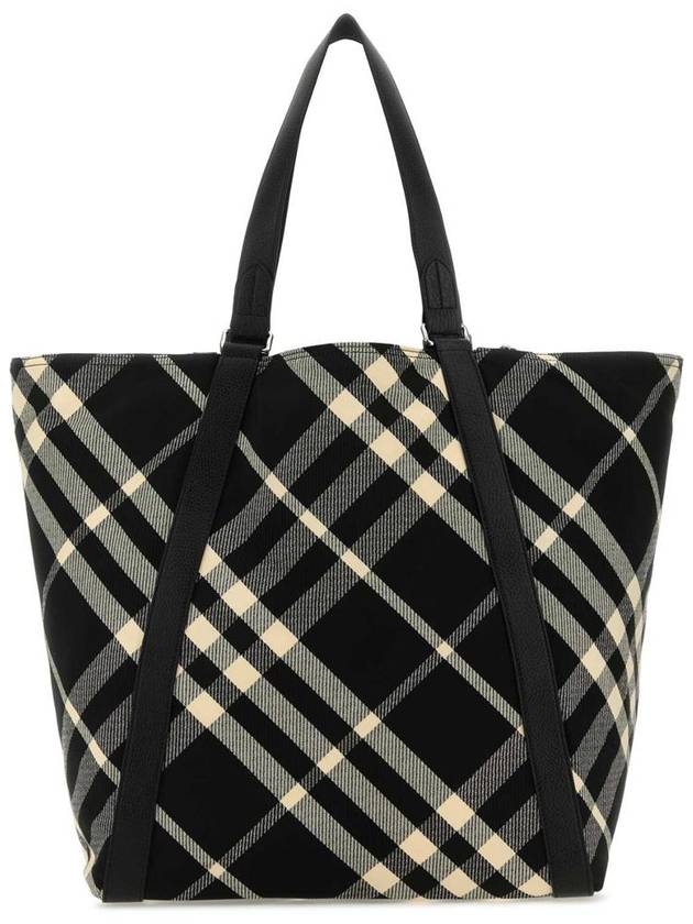 Burberry Festival Canvas Tote Bag Black
