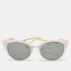 Fendi Pink/brown Mirrored Ff0118/s Cat-Eye Sunglasses