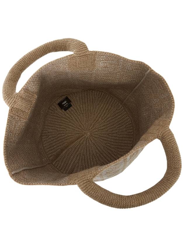 Fendi FF Cashmere Shopping Bag Beige