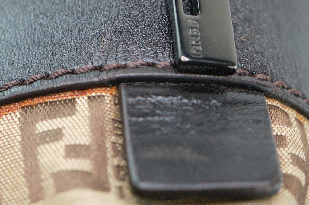 Fendi Zucchino Canvas Handbag - '10s