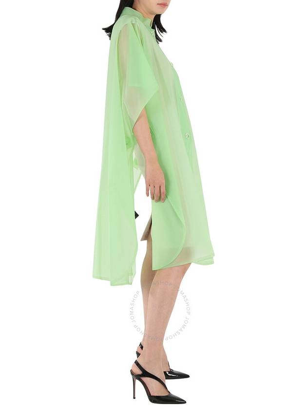 Burberry Burberry Ladies Mint Green Soft-touch Plastic Poncho