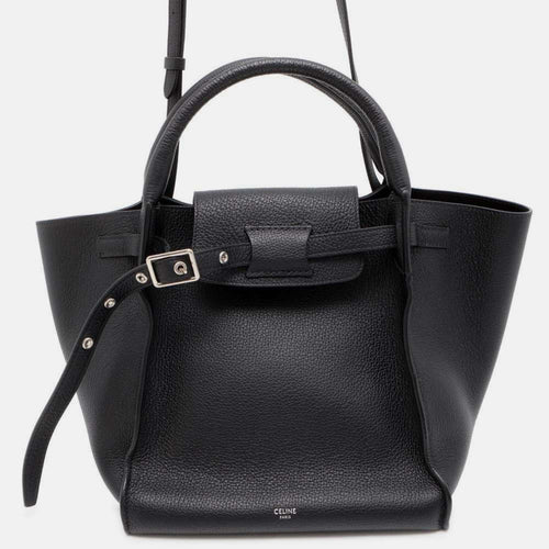 Celine Black Leather Big Bag