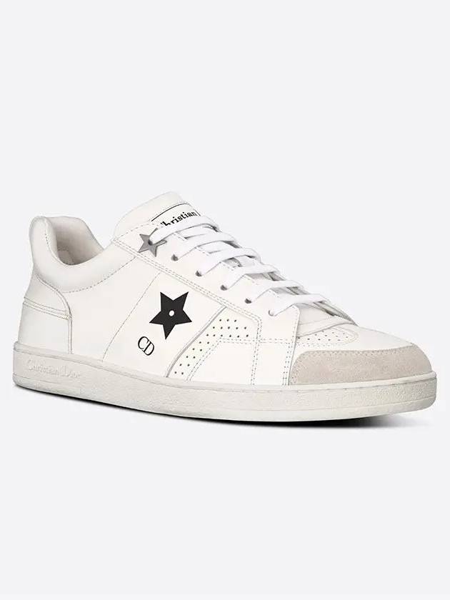 Star Leather Low Top Sneakers White Dior