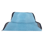 Dior Two-Toned Wide Brim Hat in Blue Straw