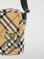 Burberry EKD Appliqué Check Phone Cross Bag Beige