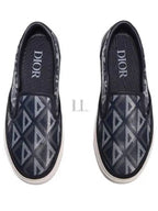 B101 CD Diamond Canvas Smooth Calfskin Sneakers Navy Dior