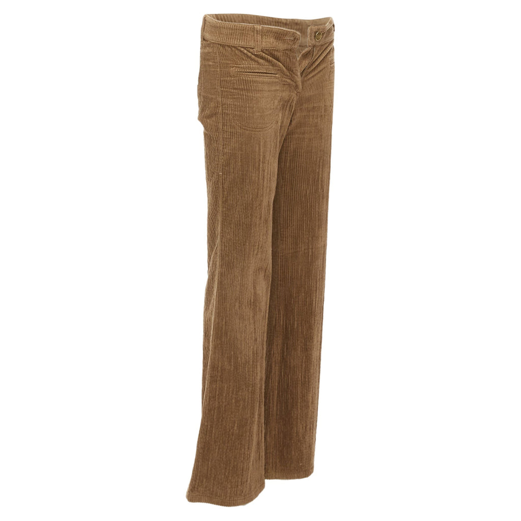 Chloe Cotton Corduroy Low Waist Flared Pants