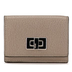 Fendi Picabu Three Fold Wallet Compact Wallet 8M0426 Gr Leather  Fendi