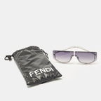 Fendi Grey Gradient Ff40096U Fendi First Crystals Shield Sunglasses