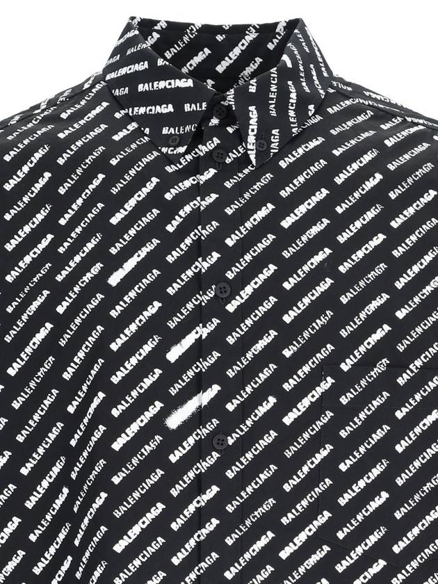 Balenciaga long sleeve shirt BLACK WHITE