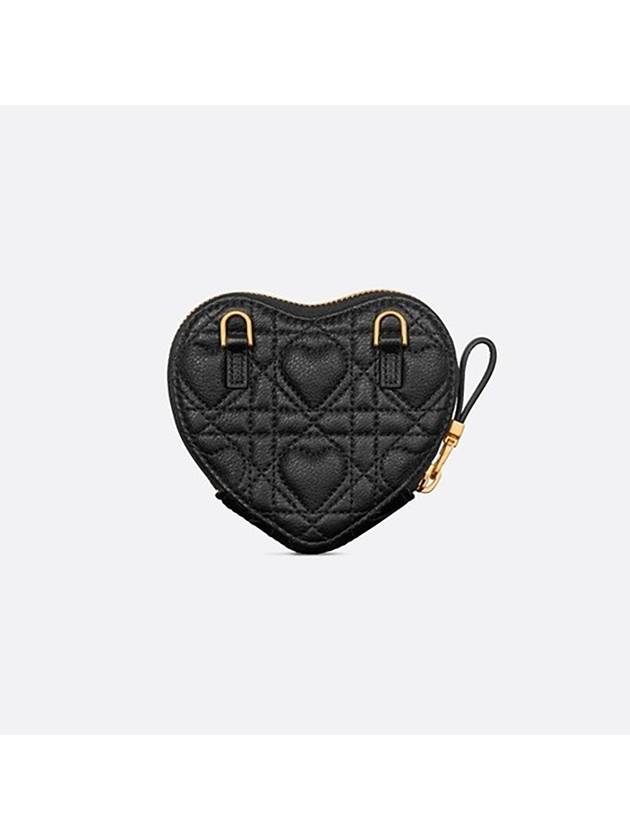 Amour Caro Chain Heart Pouch Black Dior