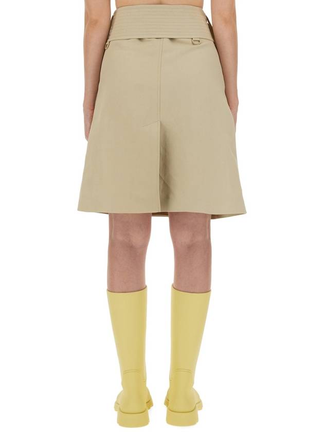 Burberry Wrap Canvas Skirt 8087482