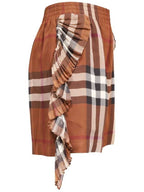 Burberry Straight Pants 8063156 A9011 DARK BIRCH BROWN CHK