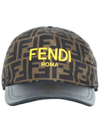 Fendi Kids FF Cap Hat Brown