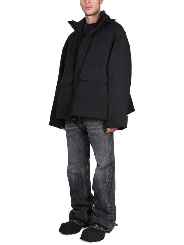 Balenciaga BB Icon Kick Parka Black