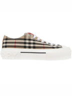 Burberry Vintage Check Cotton Sneakers Archive Beige