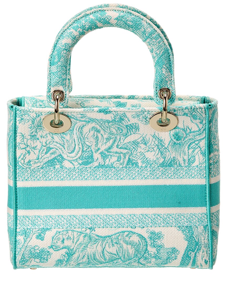 Dior Lady Dior Medium Toile de Jouy Canvas Tote