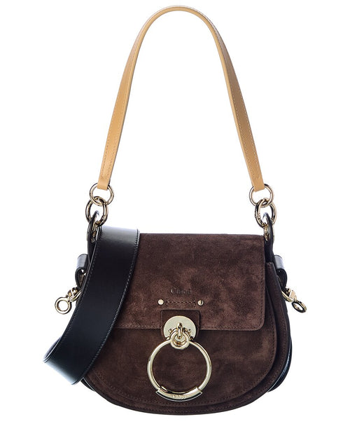 Chloe Tess Small Suede Shoulder Bag
