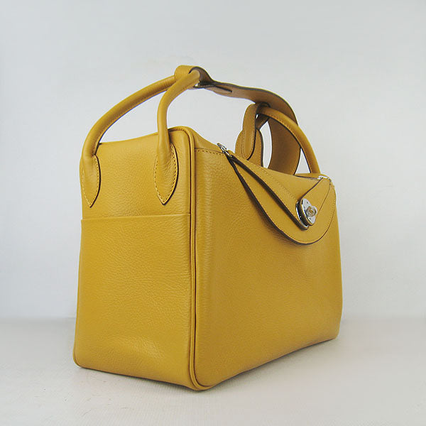 Hermes Lindy 34cm handbag 6208 yellow Silver
