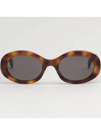 CELINE Eyewear Triomphe Logo Temple Sunglasses Havana