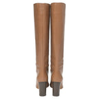Chloe Knee Boots in Brown Leather