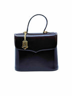 YVES SAINT LAURENT Brown Leather Solid Handbag